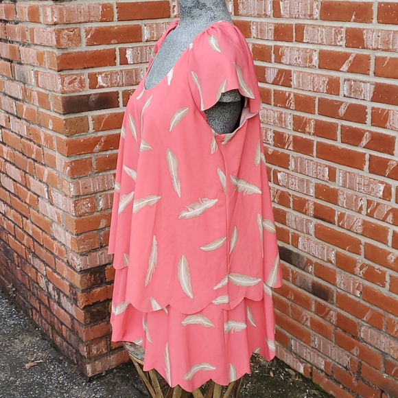 KZ Karen Zambos 🪶 Feather Asymmetrical tier Dress - Picture 11 of 15